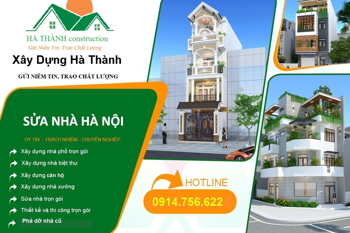 Sửa nhà tại Hà Nội chuyên nghiệp, dịch vụ trọn gói